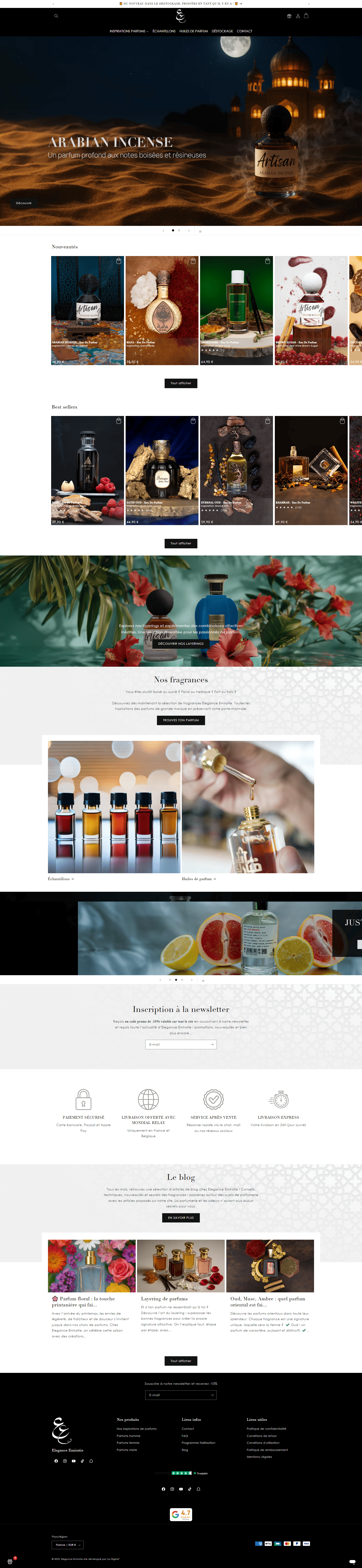 Exemple de boutique PrestaShop que Aimé KOUWAKPONOU assure la maintenance